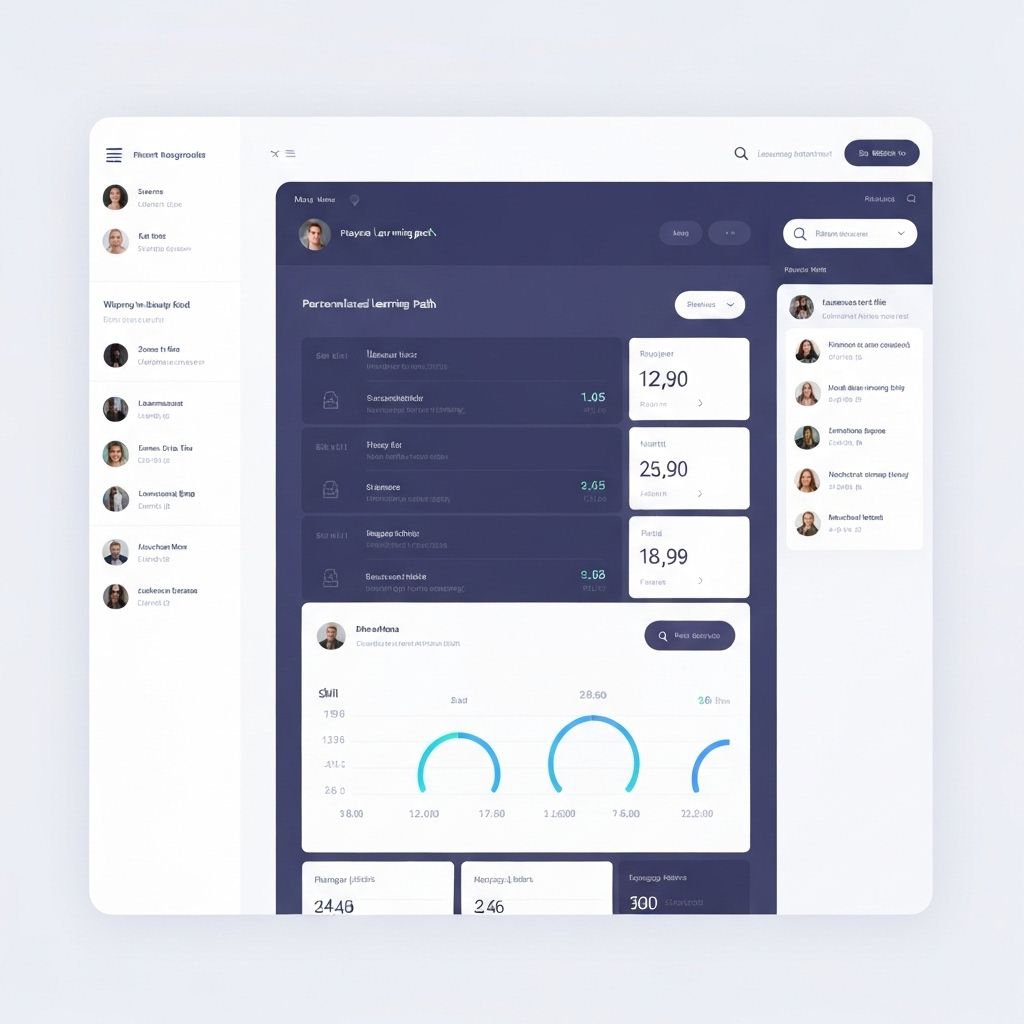 LeadUp Grow platform dashboard showing personalized learning paths